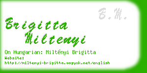 brigitta miltenyi business card