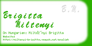 brigitta miltenyi business card
